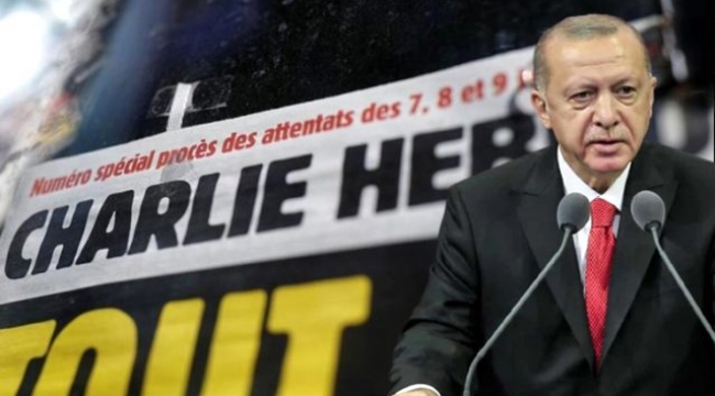 Charlie Hebdo'dan yine çirkin provokasyon! Erdoğan üzerinden Peygamberimizi ve İslam'ı hedef aldılar