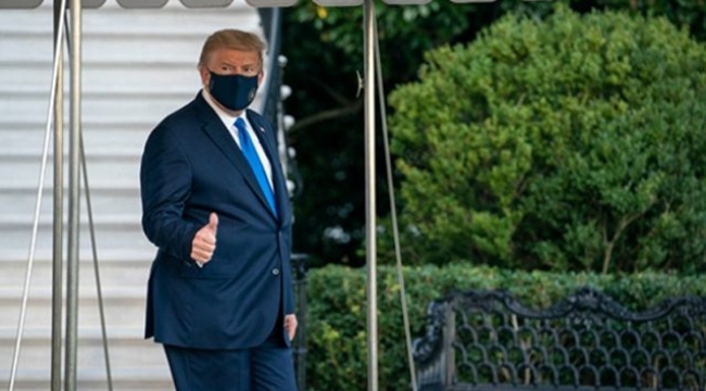 Koronavirüse yakalanan Trump'a hastaneye kaldırılmadan önce oksijen takviyesi yapılmış