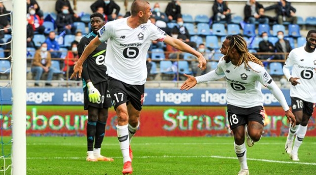 Lille, Zeki Çelik ve Burak Yılmaz'ın gol attığı maçta Strasbourg'u 3-0 yendi