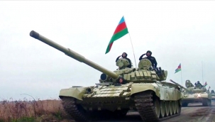 Azerbaycan ordusu 27 yıldır işgal altında bulunan Kelbecer'e girdi