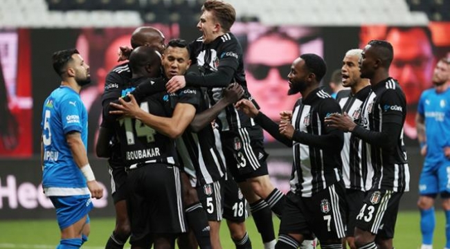 Beşiktaş, sahasında ağırladığı Erzurumspor'u 4-0 mağlup etti