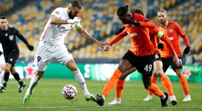 Real Madrid deplasmanda Shakhtar Donetsk'e 2-0 yenildi