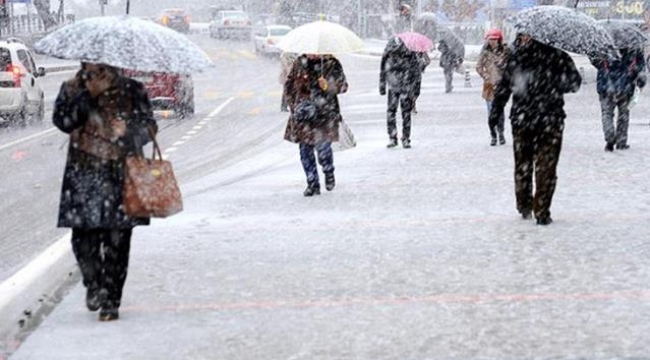 Meteoroloji'nin haftalık tahmin haritasına yansıdı, İstanbul'da cuma günü kar ve karla karışık yağmur bekleniyor