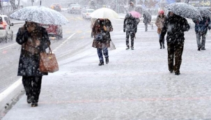 Meteoroloji'nin haftalık tahmin haritasına yansıdı, İstanbul'da cuma günü kar ve karla karışık yağmur bekleniyor