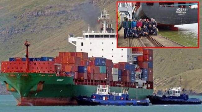 Türk gemisini yarım saat kovalayan korsanlar, balyozla kıramadıkları kapıları taş motoruyla kesmişler