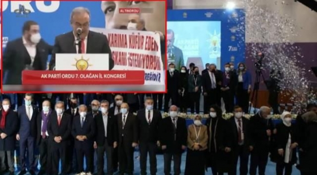 AKP kongresini karıştırdı: Küfür eden başkan istemiyorum