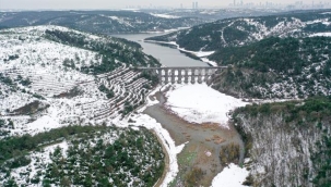 İstanbul'da görülen kar yağışları sonrasında baraj doluluk oranı yüzde 48,67'ye yükseldi