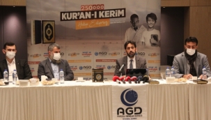 AGD İstanbul Şubesinden 250 bin Şehit için 250 bin Kuranı Kerim hediye edecek