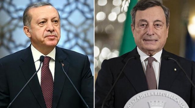 Cumhurbaşkanı Erdoğan, İtalya Başbakanı Draghi ile görüştü