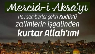Tüm camilerde Kudüs'te yaşananlar için dua edildi