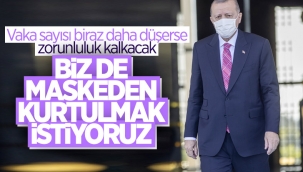 Cumhurbaşkanı Erdoğan'dan maske zorunluluğu açıklaması