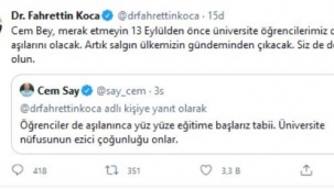  Manşet Koronavirüs Ekonomi Spor Magazin Dünya Yerel Haberler İndirim Kuponları Döviz Kuru Namaz Vakitleri Sağlık Bakanı Koca: 13 Eylülden önce üniversite öğrencilerimiz de aşılarını olacak