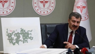 Sağlık Bakanı Koca, illere göre haftalık vaka haritasını paylaştı! İstanbul'daki düşüş sürüyor