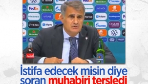Şenol Güneş istifa sorusu soran muhabiri tersledi