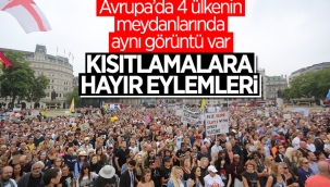 4 Avrupa ülkesinde koronavirüs önlemleri protesto edildi