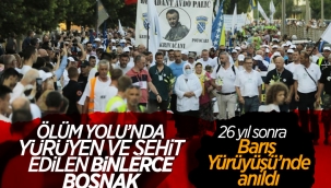 Binlerce Boşnak'ın hayatları için çıktığı 'ölüm yolu'nda 26 yıl sonra 'Barış Yürüyüşü'