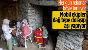 Bitlis'te mobil aşı ekibi köy köy gezerek vatandaşları aşılıyor