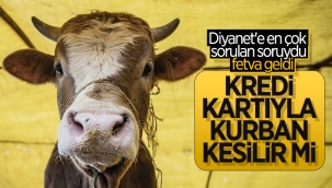Diyanet, kredi kartıyla kurban satışıyla ilgili fetva verdi