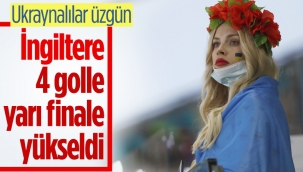 EURO 2020'de Ukrayna'yı eleyen İngiltere yarı finalde