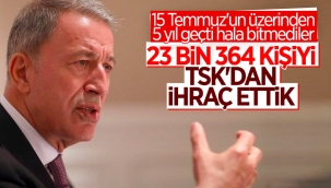 FETÖ ile mücadelede toplamda 23 bin 364 TSK personeli ihraç edildi