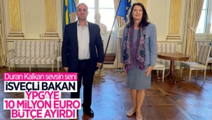 İsveç'ten YPG'ye 10 milyon euro yardım