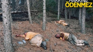 Kahraman personeller, yangını söndürdükten sonra toprakta uyudu