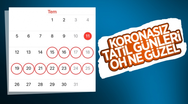 Kurban bayramı tatilinin 11 gün olması bekleniyor