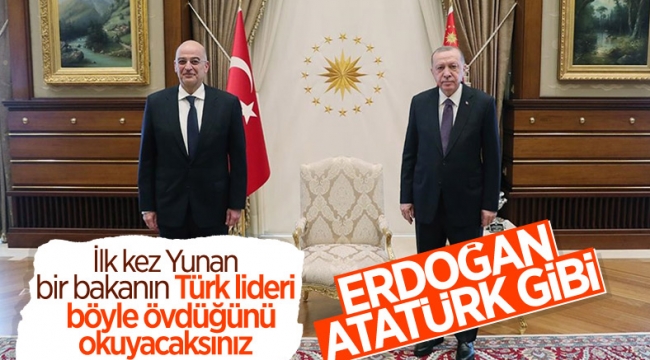 Nikos Dendias: Cumhurbaşkanı Erdoğan önemli bir lider