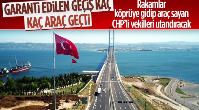 Osmangazi Köprüsü'den günlük geçen ve garanti edilen araç sayısı