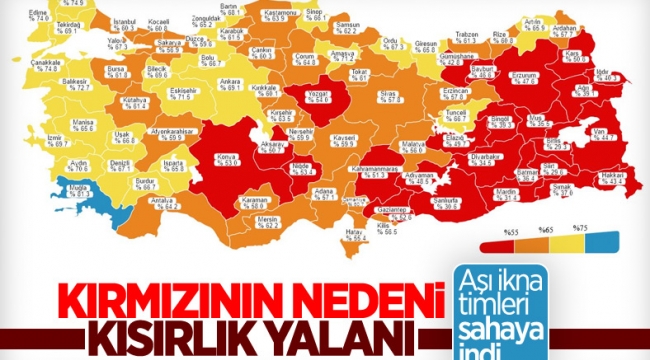 Siirt'te aşı ikna timleri kısırlık iddiasına karşı sahaya indi