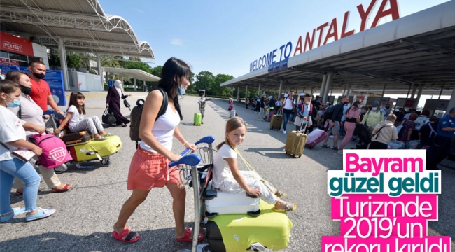 Turizmde 2019'un rekoru kırıldı
