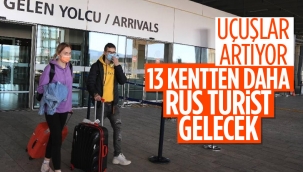 Türkiye'ye 13 Rus şehrinden daha uçuş yapılacak