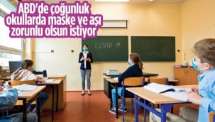 ABD'de insanlar, okullarda maske ve aşı zorunluluğu istiyor