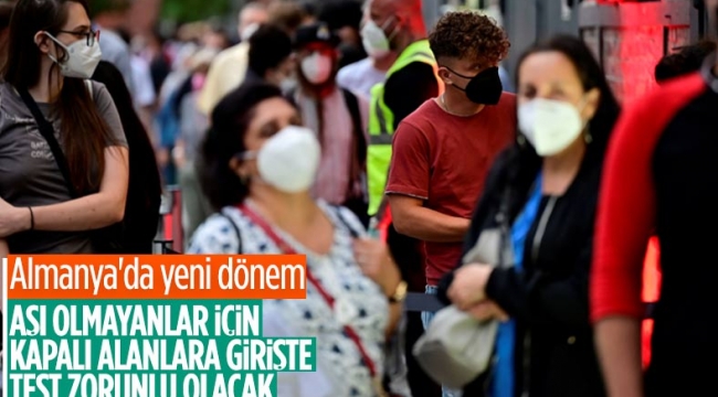 Almanya'da aşı olmayanlara yeni zorunluluklar getirildi
