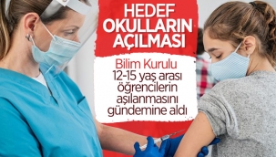 Aşı yaşının 15'e düşürülmesi için çalışma yürütülüyor
