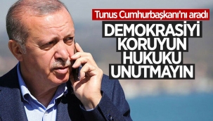 Cumhurbaşkanı Erdoğan, Tunus Cumhurbaşkanı ile görüştü