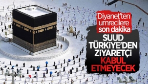 Diyanet: Türkiye'den umre için ziyaretçi kabul edilmeyecek