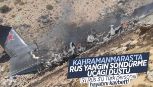 Kahramanmaraş'ta yangın söndürme uçağı düştü
