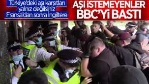 Koronavirüs aşısı karşıtlarından BBC binasına baskın