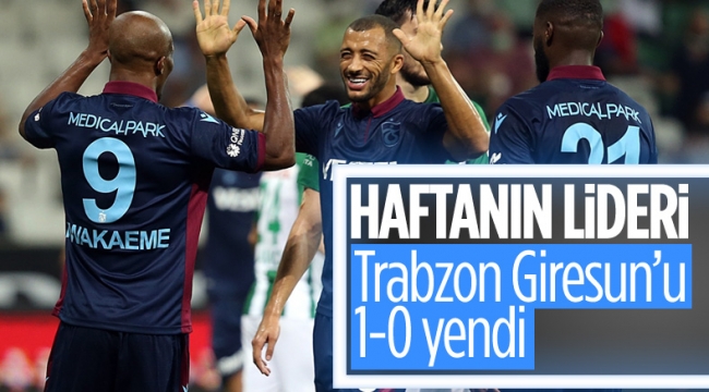 Trabzonspor deplasmanda Giresunspor'u yendi