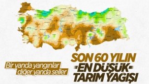 Türkiye, sellere rağmen son 60 yılın en düşük tarım yağışlarını gördü