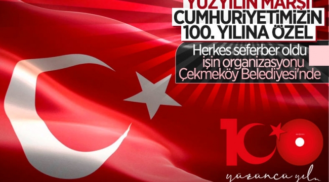 100'üncü yıl marşı için geri sayım