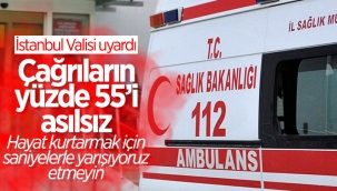 112 Acil Çağrı Merkezine gelen çağrıların yüzde 55'i asılsız