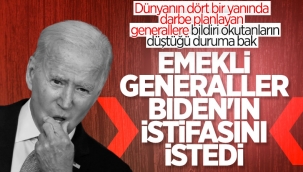 ABD'de 87 emekli general, Joe Biden'a istifa mektubu yazdı