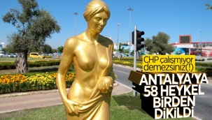 Antalya'daki Altın Portakal Film Festivali için 58 heykel dikildi