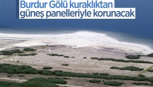 Burdur Gölü'ndeki kuraklığa karşı güneş panelleri kullanılacak