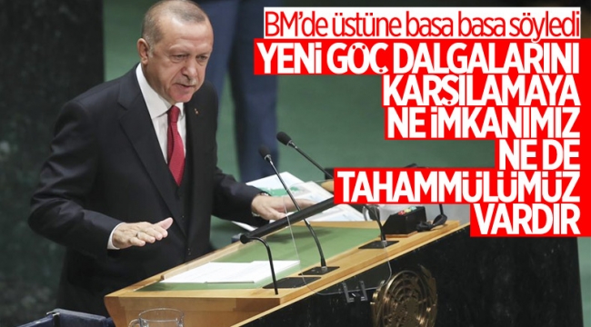 Cumhurbaşkanı Erdoğan, BM Genel Kurulu'nda