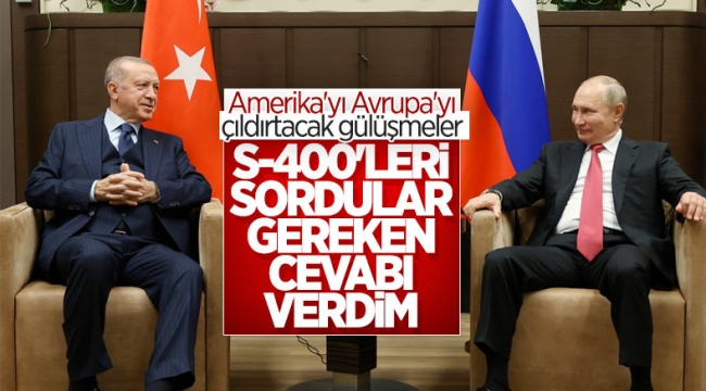 Cumhurbaşkanı Erdoğan ile Putin arasında gülümseten S-400 diyaloğu