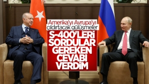 Cumhurbaşkanı Erdoğan ile Putin arasında gülümseten S-400 diyaloğu