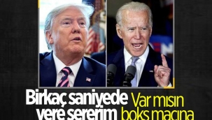 Donald Trump'tan Joe Biden'a boks göndermesi